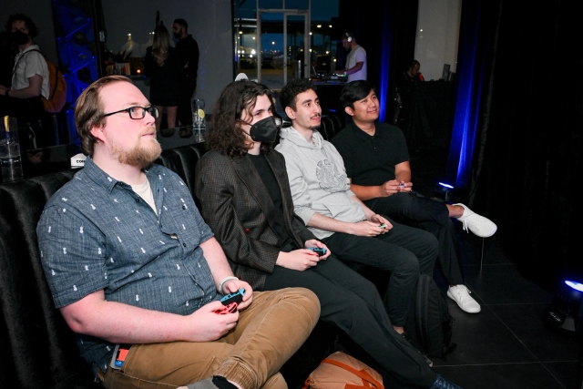 Guests playing Super Smash Bros.